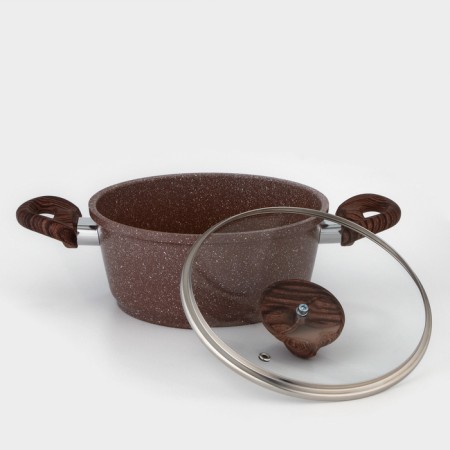 Brownie, 2 l, glass cover, glass cover, anti -stick coating, induction-4