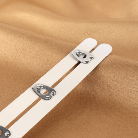 Corset-stainer, 30 cm, white/silver color-7