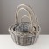 Set of baskets "Kosichka", 3 pcs, 40 × 17/45 cm, 32 × 16/40 cm, 26 × 16/37 cm, willow