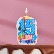 Candle for cake the number 