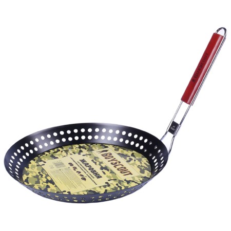 Frying fruits for seafood and vegetables with anti -stick coating, folding handle, 53 x 30 x 3 cm, mixtures