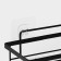 Bath shelf straight, 33 × 12 × 9 cm, black color