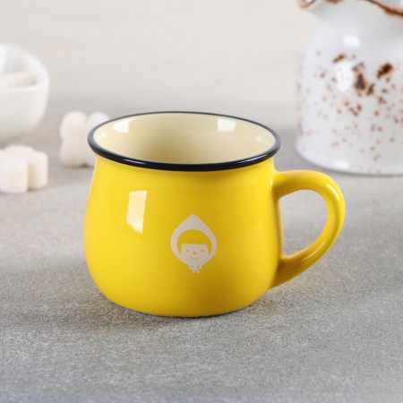 Ceramic "Dreams" mug, 190 ml, pattern and color mix