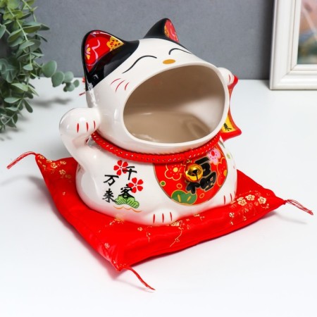 Souvenir stand ceramics "manei-nako with a sweatshirt" 22x17.5x18 cm-1