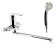 Accoona A7154 bathtub, one -leaf, with shower set, brass, chrome