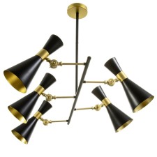 Bianca chandelier 5he14 40W 5XG4 20W black and gold 70x70x30 cm Bayerlux