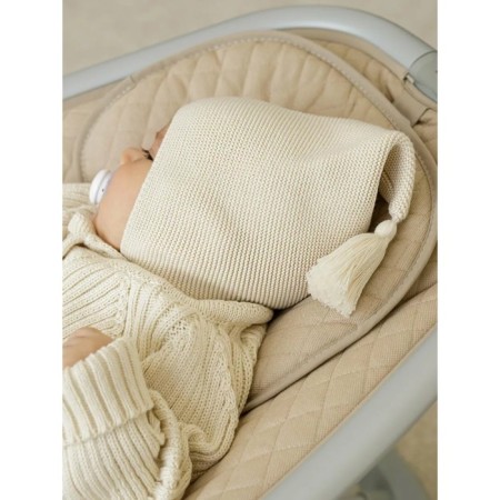 Hat with a brush children's amababy pure love Sweet, size 46-48 cm, milk color-6
