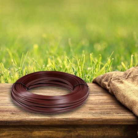 Artificial Roatan smooth 8 mm 100 m crescent (chestnut)