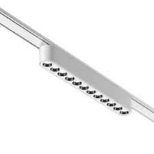 Трековый светильник для низковольтного шинопровода Novotech. Smal, 12Вт, Led, 27х222х25 мм, цвет белый