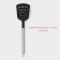 Spatula Culinary Dolyana "Fernan", 33 cm, with slots, black color