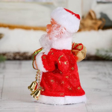 Santa Claus "Red fur coat, with a bell" moves, 17.5 cm-1