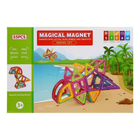 Magnetic designer "Magic Magnet", 55 parts-5