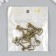 Decor Metal for creativity "Key with double heart" under brass (E4335) 4x2 cm