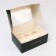 New Year. Box for 6 cupcakes with a window of "sweet moments", 25 x 17 x 10 cm, packaging