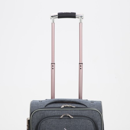 Small 20 suitcase, a lightning department, code lock, 3 wheels, 2 outer pockets, color gray color-5