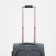 Small 20 suitcase, a lightning department, code lock, 3 wheels, 2 outer pockets, color gray color
