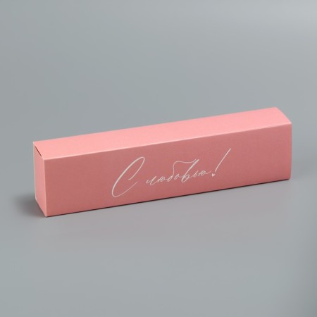 Box for sweets, confectionery packaging, 5 cells, “With love!”, 5 x 21 x 3.3 cm-1