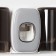 Holder for toothbrushes with a toothpaste squeezer, a glass 2 pcs, 20 × 10.2 × 6.2 cm, the color is gray