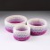 Set of knitted baskets, 3 pcs, knitted yarn, pink