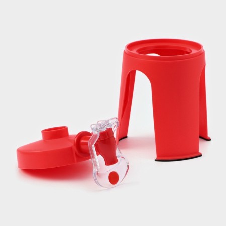 Dispenser for carbonated drinks, 16.5 × 12.5 × 16.5 cm, red color-2