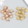 Decor for creativity plastic for metal "Golden Star" set 10 pcs 2.3x1.9x0.6 cm