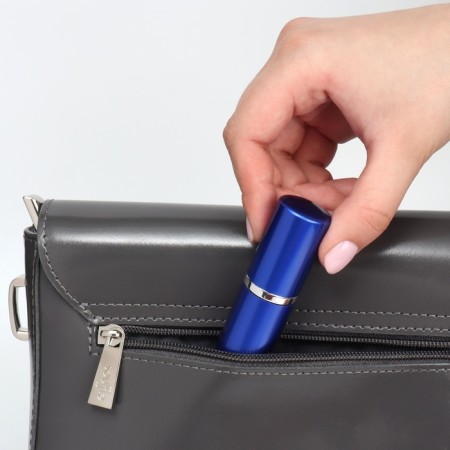 Perfume bottle, with a spray, 10 ml, blue color-17