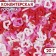 Confectionery Sprinking “The world rules love”, red/white/pink, 20 g