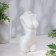 Figure candle "Women's bust", 6x14 cm, white, 4 hours