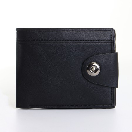 Male purse on a magnet, black color-2