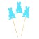 Set of toppers "Bunny", 3 pcs., Mix colors