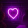 Neon sign "Heart" 20 × 20 cm, AAX3 batteries (not in the kit), USB, glow pink