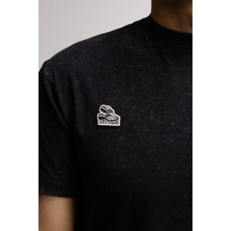 Brooch wooden "meme" traction, the color is gray-black-1