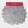 Set of serving napkins on the table “Flower”, 4 pcs, 43 × 43 cm, silver color