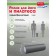 Roller for yoga and Pilates Bradex SF 0821, 15x45 cm, gray