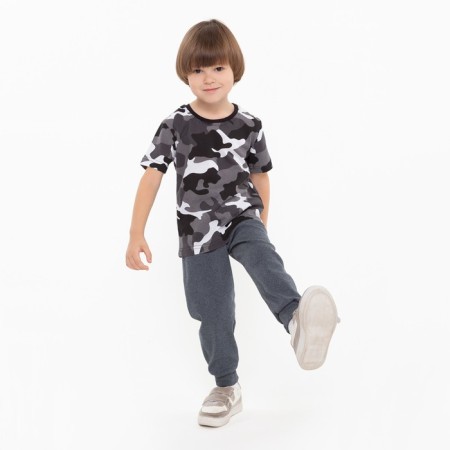 Pants for a boy, gray color, height 140 cm-3