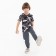 Pants for a boy, gray color, height 140 cm