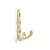 Furniture hook Cappio pigtail, two -rod, satin gold color