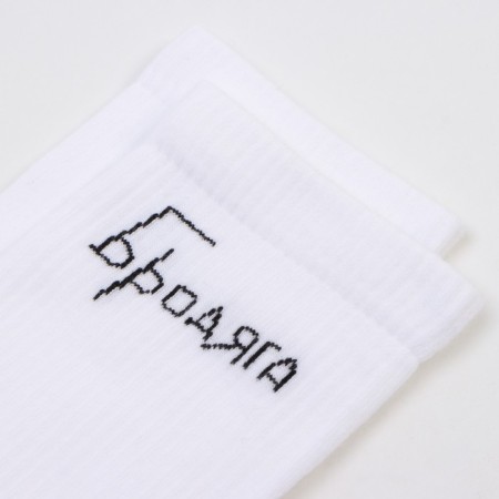 Male socks, white color, size 25-27-1