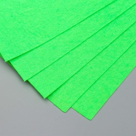 Fetr hard 1 mm "green lime" set 10 sheets format A4-3