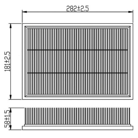 Air filter Totachi TA-2365-1