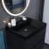 Sink uperwood Classic Quartz 60 cm, quartz, black matte, space