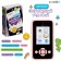 Children's teaching phone "Unicorns", sound and light effects, camera, pink color