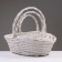 A set of baskets of 3 pcs, 48x37x15/40 cm, white, willow