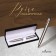 Gift handle, ball "Atlantic", in the leatherette case, rotary, silver corps