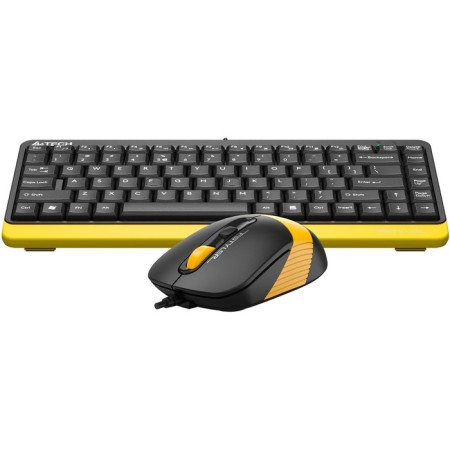 Keyboard + Mouse A4Tech FSTYLER F1110 CLAV: Black/Yellow Mouse: Black/Yellow USB Multimedia 100460-3