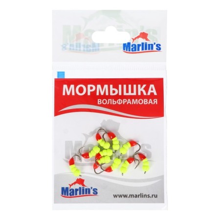 Mormyshka Wolfram Marlin’s Murash No. 2, 3.5 mm, 0.65 g, color lemon, 10 pcs-1