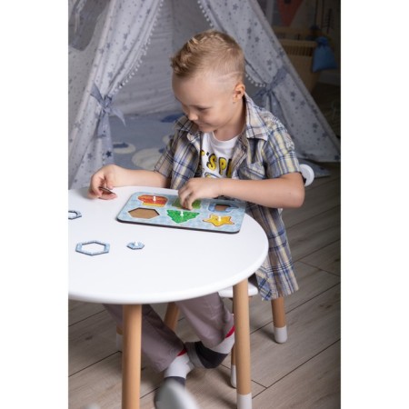 Developing game according to the methodology "Montessori. New Year's figures"-9