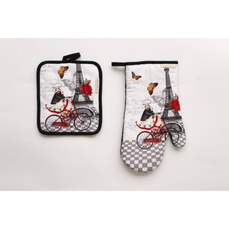 Kitchen kit No. 1: towel, take -off, mittens 38x63 cm-2