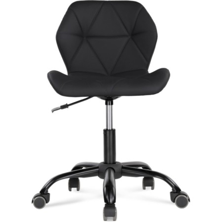 Computer chair Wald Metal/Eco -leather, black/black 47x54x70 cm-2