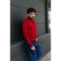 Jumper male ise, size 48, red color